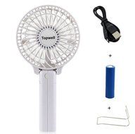 Topwell&reg; Rechargeable Fans Portable Handheld Fan Battery Operated Cooling Fan Electric Personal Fans Foldable... N12