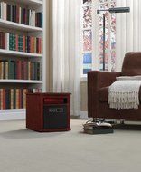 Duraflame 9HM9342-C299 Portable Electric Infrared Quartz Heater, Cherry
