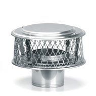 HOMESAVER 6" HomeSaver Stainless Steel Guardian Cap, 316 Alloy, 3/4 Mesh 13842