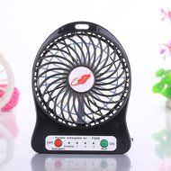 USB Mini Fan, Gongtian TM Portable 4 Inch USB Fan Powered by Rechargeable Battery with 3-Level Speed for Outdoor... N7
