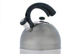 Creative Home Aero Metallic 2.5 Quart Whistling Tea Kettle, Cranberry N2