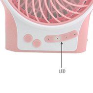 iKKEGOL Mini Portable Wireless Rechargeable Super Strong Wind Desk Fan W/ Rechargeable Battery - 3 Mode Wind Speed... N7