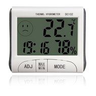 Lemeng LCD Digital Thermometer Hygrometer Temperature Humidity Meter Clock Indoor N3