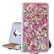 Note 5 Case, Galaxy Note 5 Case,Yaheeda Premium PU Leather [3D Metal Accessory ] Bling Diamond Crystal [Card Slot... N71