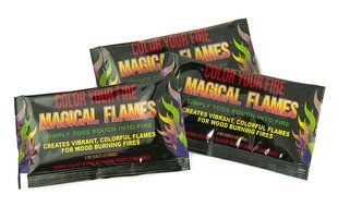 Magical Flames Vibrant &amp; Colorful Flames for Wood Burning Fires (25 Pack) N13