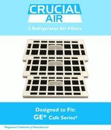 3 GE Fridge Odor Air Filter For Cafe Series, Fits CFE28TSHSS, CYE22TSHSS, CZS25TSESS &amp; CNS23SSHSS, by Think Crucial