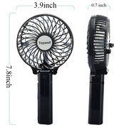 Topwell&reg; Rechargeable Fans Portable Handheld Fan Battery Operated Cooling Fan Electric Personal Fans Foldable... N16