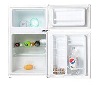 Midea WHD-113FB1 Compact Reversible Double Door Refrigerator and Freezer, 3.1 Cubic Feet, Black N2