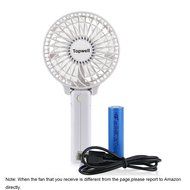 Topwell&reg; Rechargeable Fans Portable Handheld Fan Battery Operated Cooling Fan Electric Personal Fans Foldable... N19