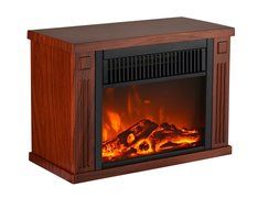 3G Plus 14" Mini Electric Fireplace Hearth Portable Heater Log Fuel Effect, 1000 Watt&mdash;Black N10