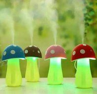 Mushroom Mini USB Ultrasonic Humidifier Home Aroma with LED Light Air Purifier Atomizer for Bedroom Living Room... N3