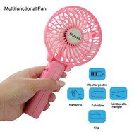 Topwell&reg; Rechargeable Fans Portable Handheld Fan Battery Operated Cooling Fan Electric Personal Fans Foldable... N24