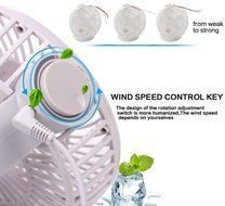 E-joy&reg; Mini USB Powered Flexible Gooseneck Fan LED Cooling Flashing USB Temperature Fan for PC Laptop Notebook... N21