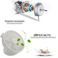 E-joy&reg; Mini USB Powered Flexible Gooseneck Fan LED Cooling Flashing USB Temperature Fan for PC Laptop Notebook... N22