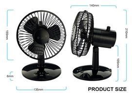 E-joy&reg; Mini USB Powered Flexible Gooseneck Fan LED Cooling Flashing USB Temperature Fan for PC Laptop Notebook... N23