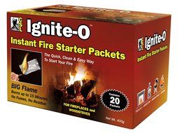 Ignite-O Instant Fire Starter Packets, 20 Packets 380g (Pack of 2)