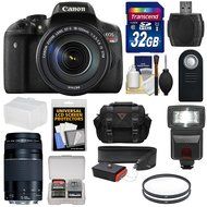 Canon EOS Rebel T6i Wi-Fi Digital SLR Camera &amp; EF-S 18-135mm IS &amp; 55-250mm IS STM Lens with 32GB Card + Case +...