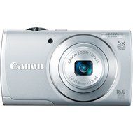 Canon PowerShot A2600 IS 16.0 MP Digital Camera with 5x Optical Zoom and 720p Full HD Video Recording (Black)...