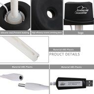 Ashbringer Portable Cool Mist Humidifier - COW007 Mini Portable Humidifying Tool Oil Diffuser with Whisper-quiet... N20