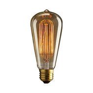 Eurus Home ST64 60W Vintage Antique Edison Style Incandescent Clear Glass Light Lamp Bulb (6 Pack) N8