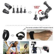 (Promotions)Comwinn Camera Accessory Kit for GoPro Hero 4/ 3+/ 3/ 2/ 1/ SJ4000/ SJ5000/ SJ6000 - Black Silver...