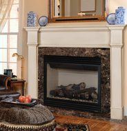 Pearl Mantels 550-56 Richmond Paint Grade Fireplace Mantel, Interior Opening 56-inch Wide by 42-inch High N4