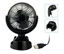 E-joy&reg; Mini USB Powered Flexible Gooseneck Fan LED Cooling Flashing USB Temperature Fan for PC Laptop Notebook... N41