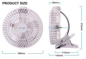 E-joy&reg; Mini USB Powered Flexible Gooseneck Fan LED Cooling Flashing USB Temperature Fan for PC Laptop Notebook... N43