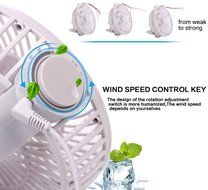 E-joy&reg; Mini USB Powered Flexible Gooseneck Fan LED Cooling Flashing USB Temperature Fan for PC Laptop Notebook... N46