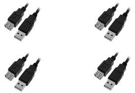 C&amp;E 10 Pack USB 2.0 Extension Cable 15 Feet CNE460272 N2