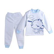 Yaheeda Kid's Autumn Cotton Long Sleeve Pajamas Top and Pants Sets Sleepwear N2