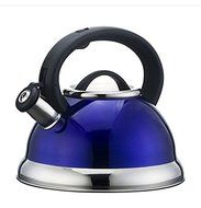 Stainless Steel Whistling Tea Kettle or Tea Maker w/ Encapsulated Base 2.8 Liter (Red) N3