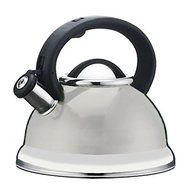 Stainless Steel Whistling Tea Kettle or Tea Maker w/ Encapsulated Base 2.8 Liter (Red) N4