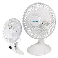 Impress IM-706DP 6-Inch 2-in-1 Desk/Clip-On Fan