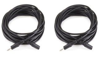 Monoprice 100647 50' 3.5mm Stereo Plug/Plug M/M Cable, Black N6