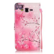 Samsung Galaxy Grand Prime Case,Yaheeda [3D Colored Drawing] [Flip Fit] Premium PU Leather Card-Slots Cash-Slots... N15