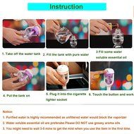 J&amp;L Shop Car Aroma Diffuser Humidifier - Portable Mini Car Aromatherapy Humidifier Air Diffuser Purifier Freshener... N6