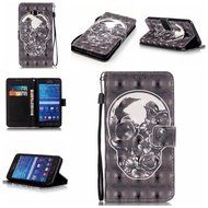Samsung Galaxy Grand Prime Case,Yaheeda [3D Colored Drawing] [Flip Fit] Premium PU Leather Card-Slots Cash-Slots... N19