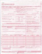 CMS 1500 Claim Forms - HCFA (Version 08/05) (1000 Sheets; Laser/Inkjet Printer)