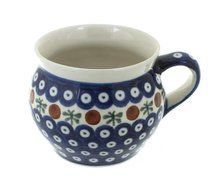 Polish Pottery Nature Bell Shaped Mug