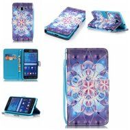 Samsung Galaxy Grand Prime Case,Yaheeda [3D Colored Drawing] [Flip Fit] Premium PU Leather Card-Slots Cash-Slots... N22