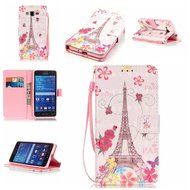 Samsung Galaxy Grand Prime Case,Yaheeda [3D Colored Drawing] [Flip Fit] Premium PU Leather Card-Slots Cash-Slots... N24