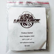 LavaLock 1/8 x 5/8 x 84&quot; Self Stick Adhesive Fiberglass Gasket Wood Pellet Stove Window Glass Door Tape N2