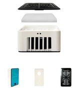 Itopfox Portable Mini Air-Conditioning Fan USB Rechargable Small Desktop Fan BU N9