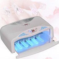 White 54W UV Lamp Light Nail Art Dryer Gel Curing with Fan + 6PCS 9W Tubes N2