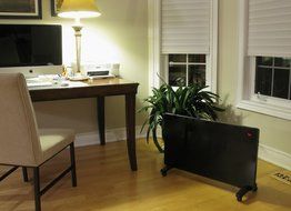 Aura DGFP15120B Glass Flat Panel Radiant Convection Heater with Remote Control, 750/1500-Watt N2