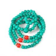 8mm China Tibetan Buddhist Turquoise Mala Prayer Bead N2