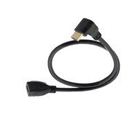 Seadream 20" 50CM 90 Degree HDMI Right-toward Male to HDMI Female Cable Adapter Connector (Right-toward) N2
