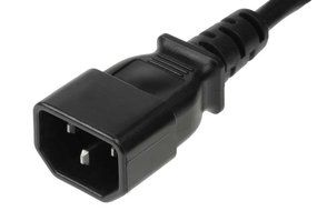 SF Cable 1 feet 18 AWG Monitor Power Adapter Cord NEMA 5-15R to IEC320 C14