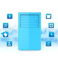 Ankeer Portable Air Conditioner Mini Desktop Computer Fan Grill Personal Table Fan Quiet Air Circulator Refrigeration...